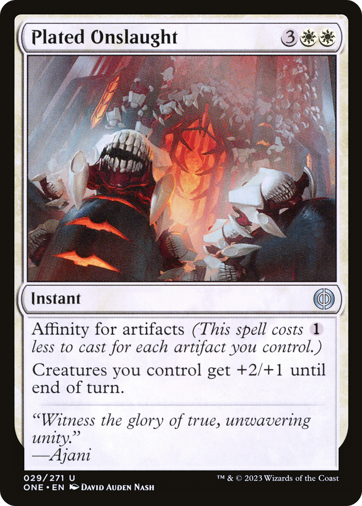 Plated Onslaught [Phyrexia: All Will Be One] | Galactic Gamez