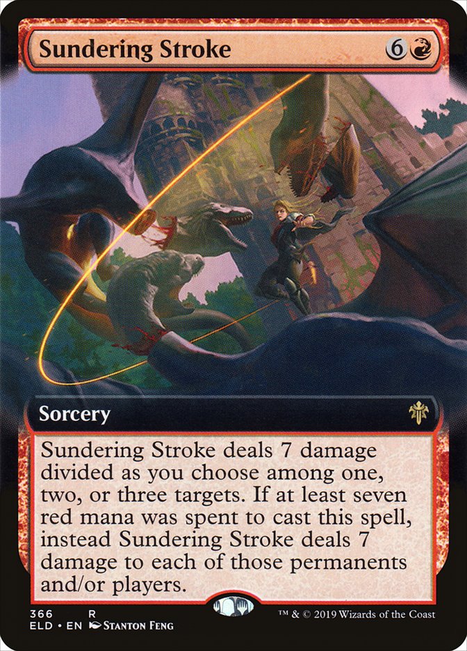 Sundering Stroke (Extended Art) [Throne of Eldraine] | Galactic Gamez