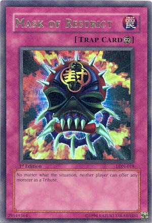 Mask of Restrict [LON-018] Ultra Rare | Galactic Gamez