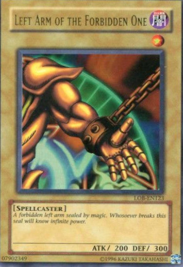 Left Arm of the Forbidden One [LOB-EN123] Ultra Rare | Galactic Gamez