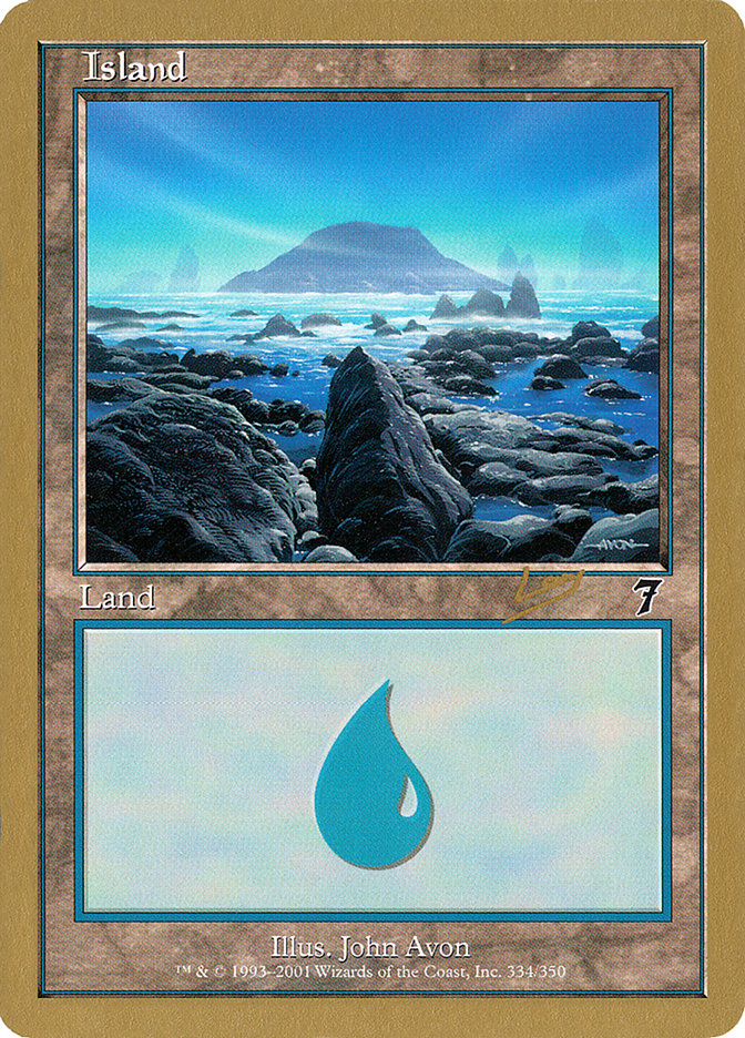 Island (rl334) (Raphael Levy) [World Championship Decks 2002] | Galactic Gamez