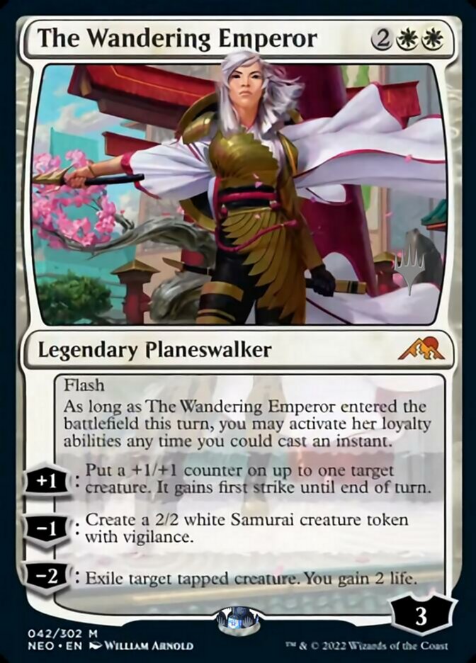 The Wandering Emperor (Promo Pack) [Kamigawa: Neon Dynasty Promos] | Galactic Gamez