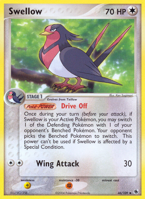 Swellow (46/109) [EX: Battle Stadium] | Galactic Gamez