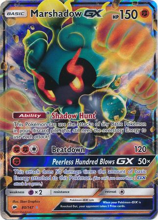 Marshadow GX (80/147) (Jumbo Card) [Sun & Moon: Burning Shadows] | Galactic Gamez