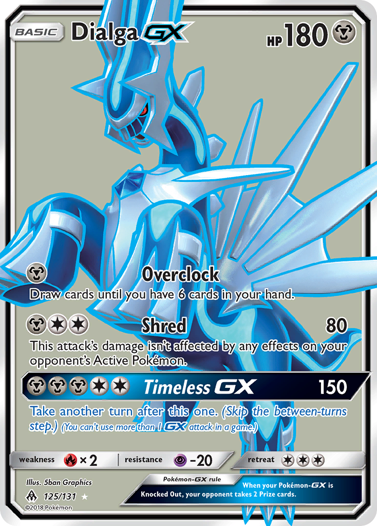 Dialga GX (125/131) [Sun & Moon: Forbidden Light] | Galactic Gamez