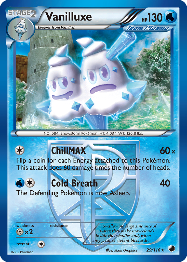 Vanilluxe (29/116) [Black & White: Plasma Freeze] | Galactic Gamez