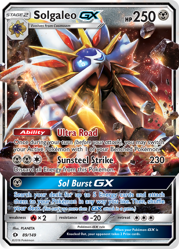 Solgaleo GX (89/149) [Sun & Moon: Base Set] | Galactic Gamez