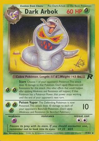 Dark Arbok (19/82) (W Stamped Promo) [Team Rocket Unlimited] | Galactic Gamez