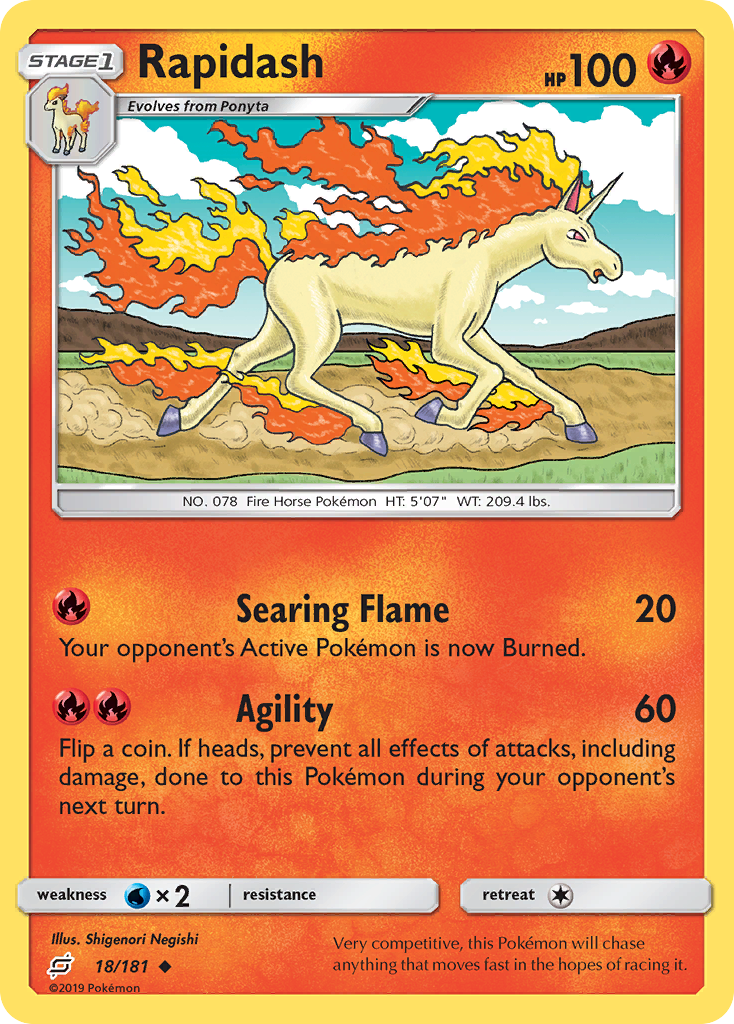 Rapidash (18/181) [Sun & Moon: Team Up] | Galactic Gamez