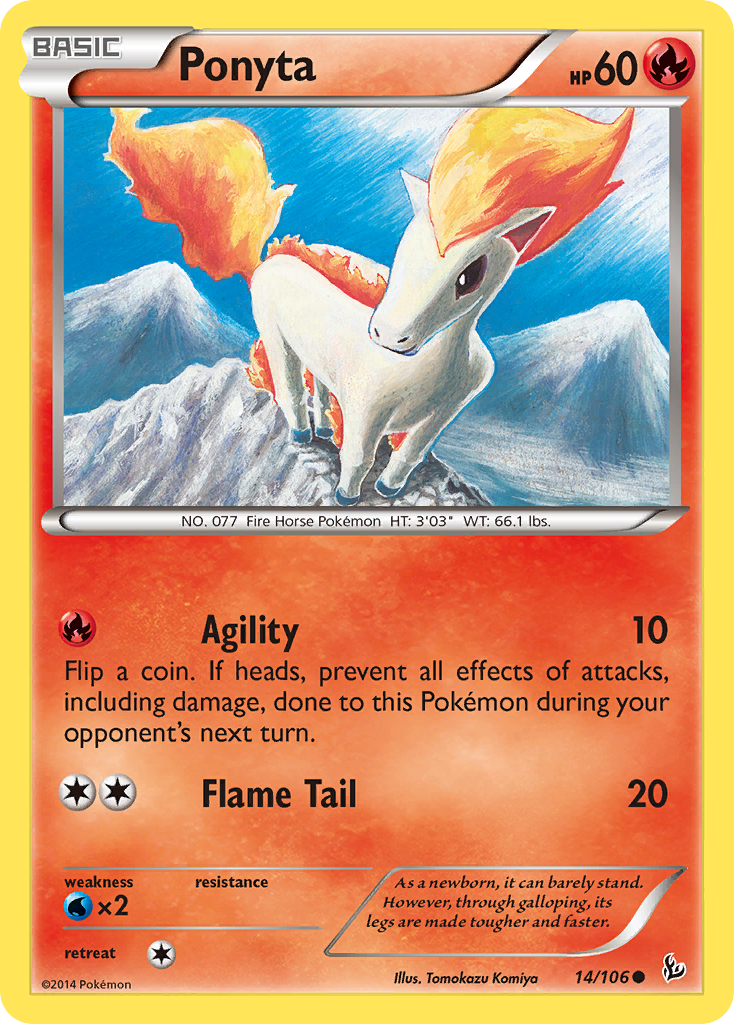 Ponyta (14/106) [XY: Flashfire] | Galactic Gamez