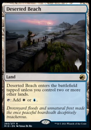 Deserted Beach (Promo Pack) [Innistrad: Midnight Hunt Promos] | Galactic Gamez