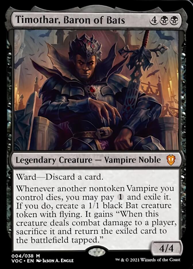 Timothar, Baron of Bats [Innistrad: Crimson Vow Commander] | Galactic Gamez