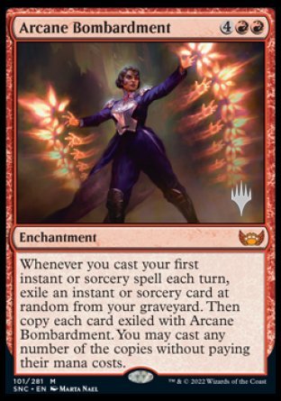 Arcane Bombardment (Promo Pack) [Streets of New Capenna Promos] | Galactic Gamez