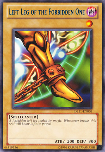 Left Leg of the Forbidden One (Blue) [DL11-EN003] Rare | Galactic Gamez