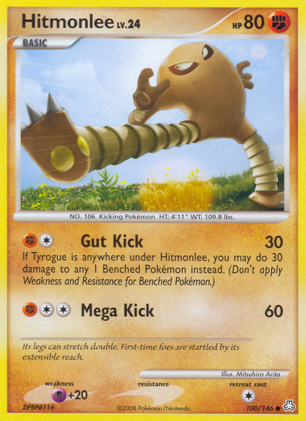 Hitmonlee (100/146) [Diamond & Pearl: Legends Awakened] | Galactic Gamez