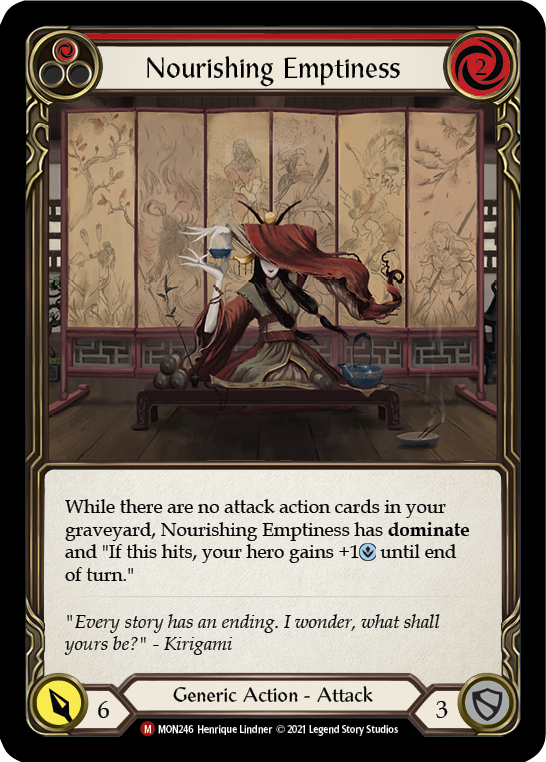 Nourishing Emptiness (Rainbow Foil) [MON246-RF] 1st Edition Rainbow Foil | Galactic Gamez