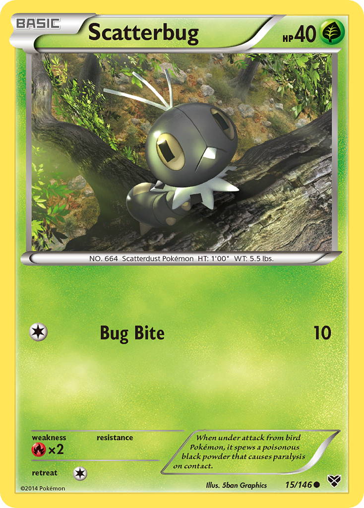 Scatterbug (15/146) [XY: Base Set] | Galactic Gamez