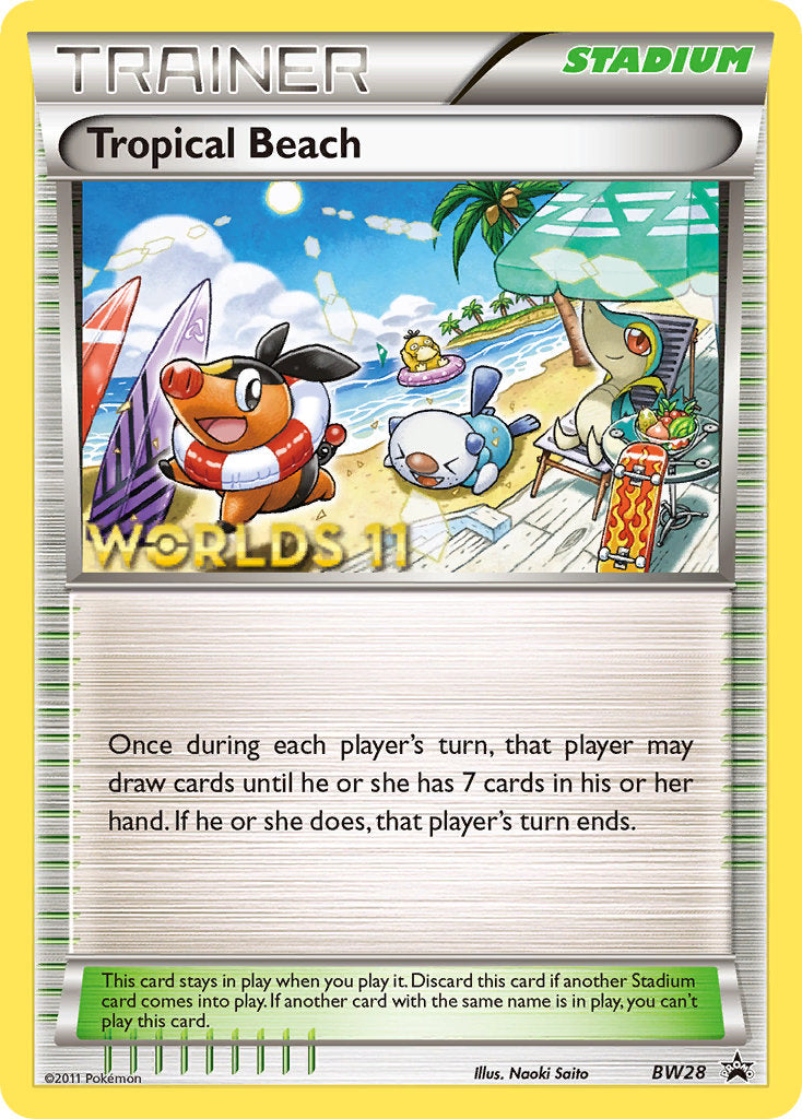 Tropical Beach (BW28) (Finalist) [Black & White: Black Star Promos] | Galactic Gamez