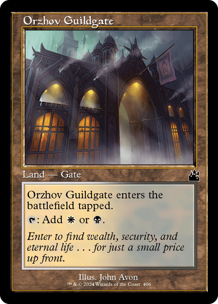 Orzhov Guildgate (Retro Frame) [Ravnica Remastered] | Galactic Gamez