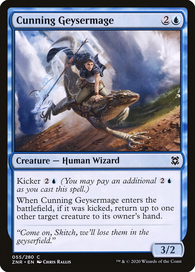 Cunning Geysermage [Zendikar Rising] | Galactic Gamez