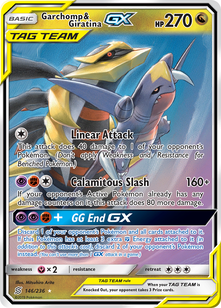 Garchomp & Giratina GX (146/236) [Sun & Moon: Unified Minds] | Galactic Gamez