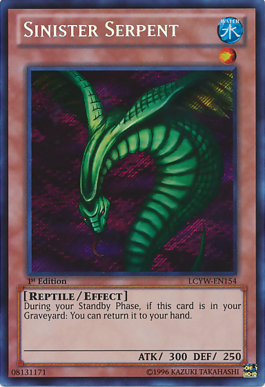 Sinister Serpent [LCYW-EN154] Secret Rare | Galactic Gamez