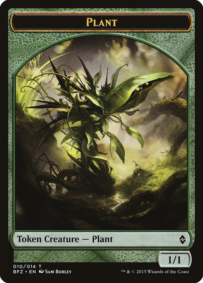 Plant [Battle for Zendikar Tokens] | Galactic Gamez
