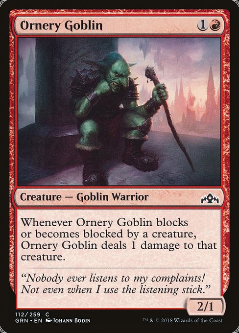 Ornery Goblin [Guilds of Ravnica] | Galactic Gamez