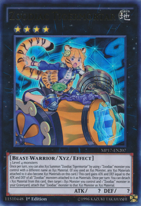 Zoodiac Tigermortar [MP17-EN207] Ultra Rare | Galactic Gamez