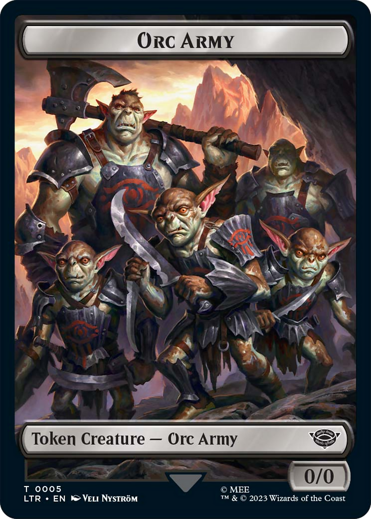 Food (09) // Orc Army (05) Double-Sided Token [The Lord of the Rings: Tales of Middle-Earth Tokens] | Galactic Gamez