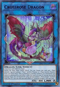 Crossrose Dragon (Blue) [LDS2-EN114] Ultra Rare | Galactic Gamez