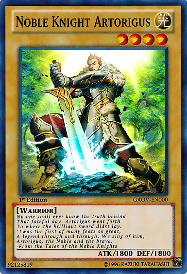 Noble Knight Artorigus [GAOV-EN000] Super Rare | Galactic Gamez