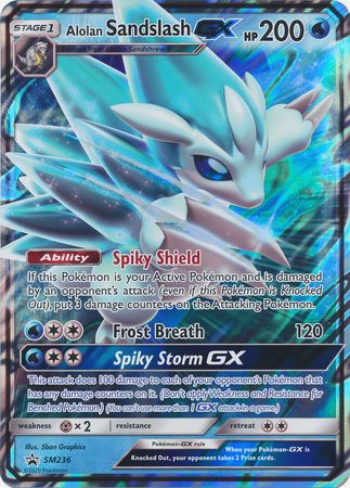 Alolan Sandslash GX (SM236) (Jumbo Card) [Sun & Moon: Black Star Promos] | Galactic Gamez