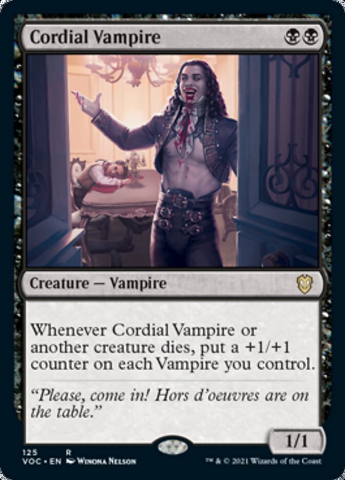 Cordial Vampire [Innistrad: Crimson Vow Commander] | Galactic Gamez