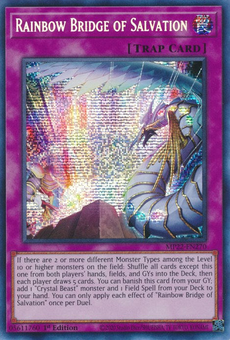 Rainbow Bridge of Salvation [MP22-EN270] Prismatic Secret Rare | Galactic Gamez