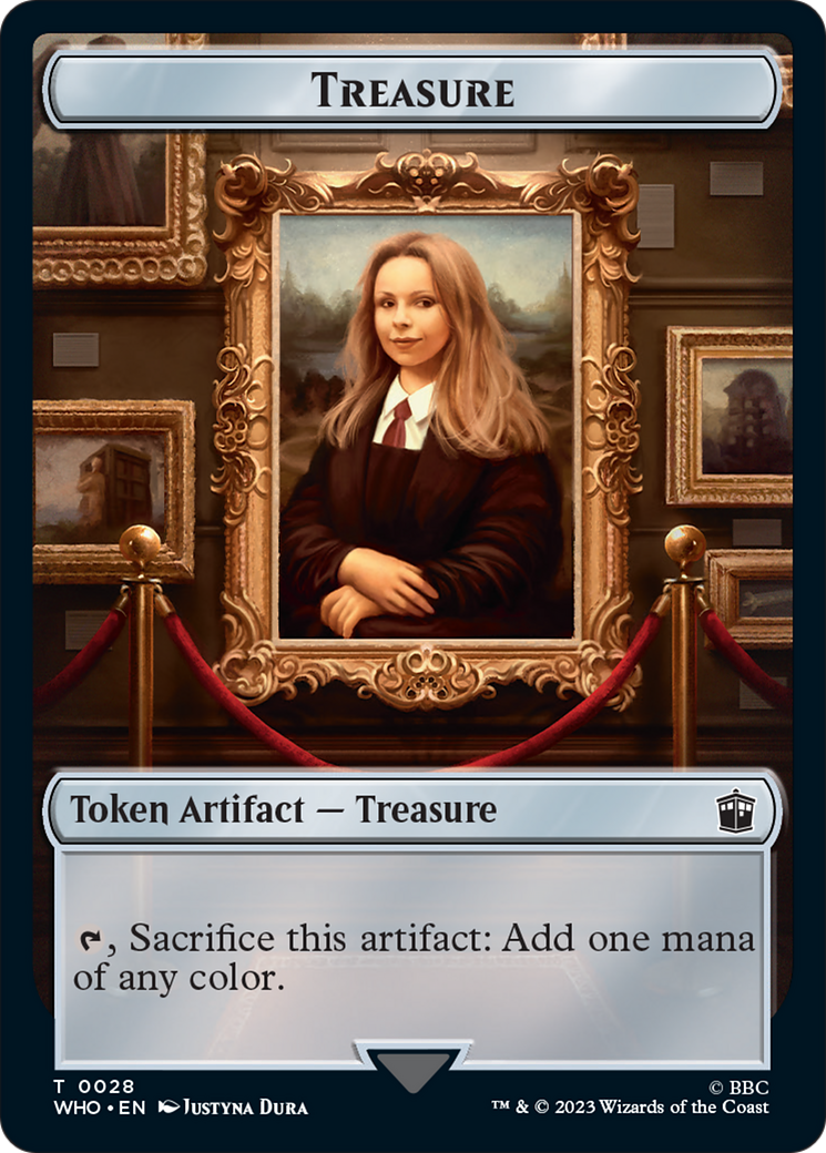 Soldier // Treasure (0028) Double-Sided Token [Doctor Who Tokens] | Galactic Gamez