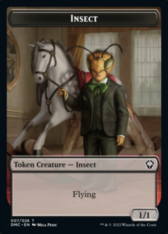 Insect Token [Dominaria United Commander Tokens] | Galactic Gamez