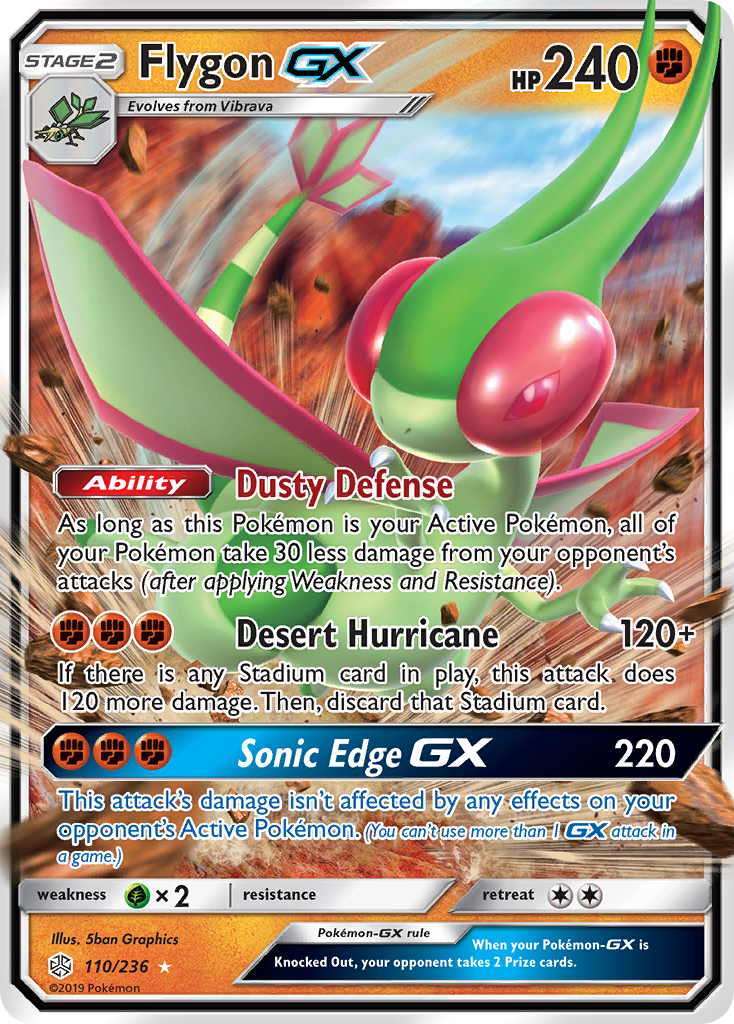 Flygon GX (110/236) [Sun & Moon: Cosmic Eclipse] | Galactic Gamez