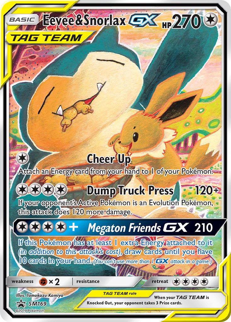 Eevee & Snorlax GX (SM169) [Sun & Moon: Black Star Promos] | Galactic Gamez