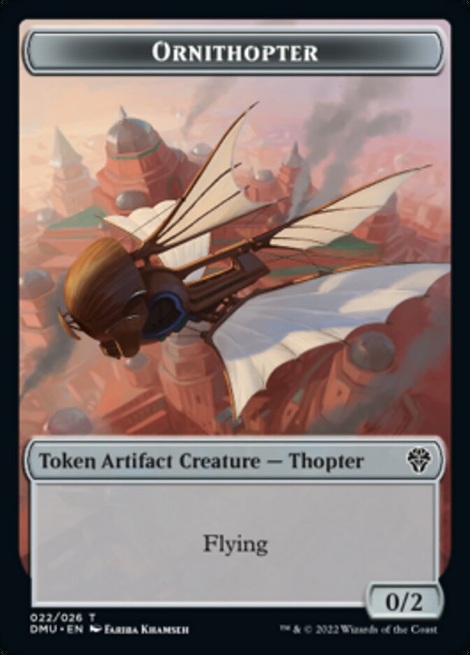 Ornithopter Token [Dominaria United Tokens] | Galactic Gamez