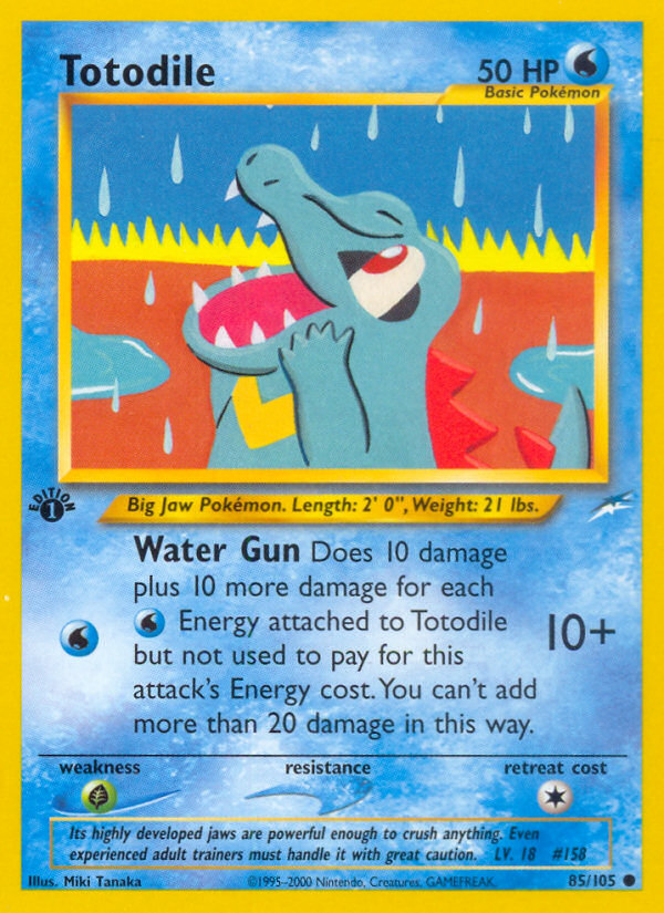 Totodile (85/105) [Neo Destiny 1st Edition] | Galactic Gamez