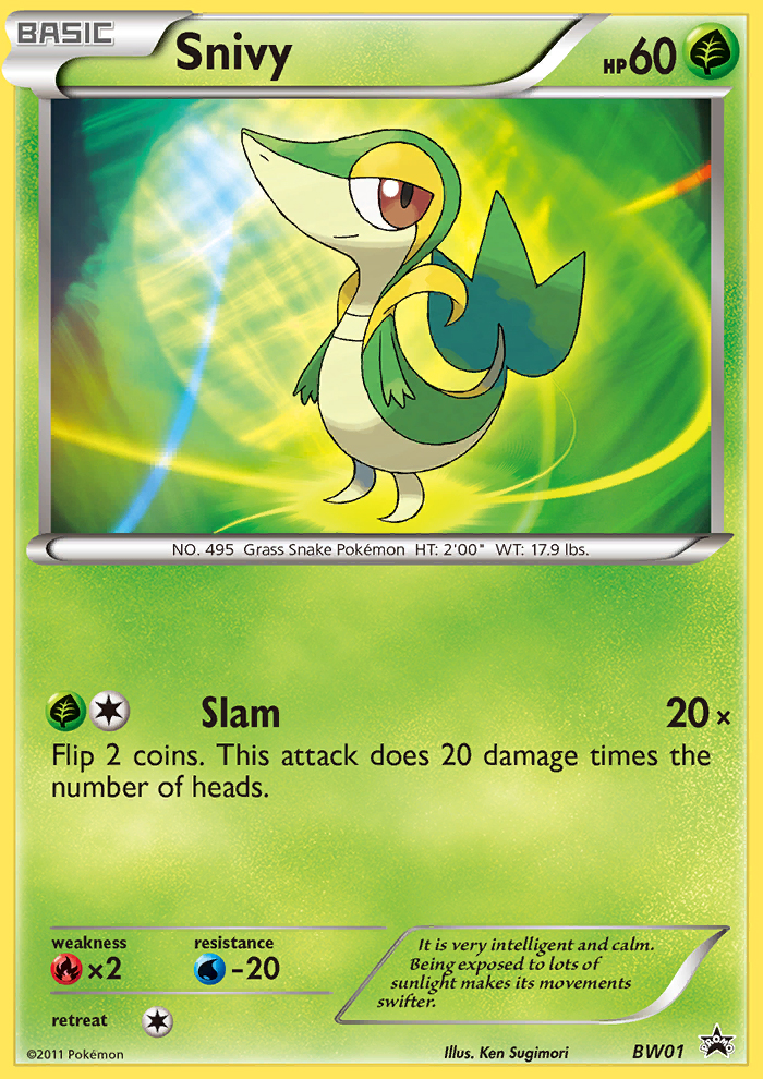 Snivy (BW01) [Black & White: Black Star Promos] | Galactic Gamez