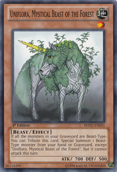 Uniflora, Mystical Beast of the Forest [REDU-EN031] Common | Galactic Gamez