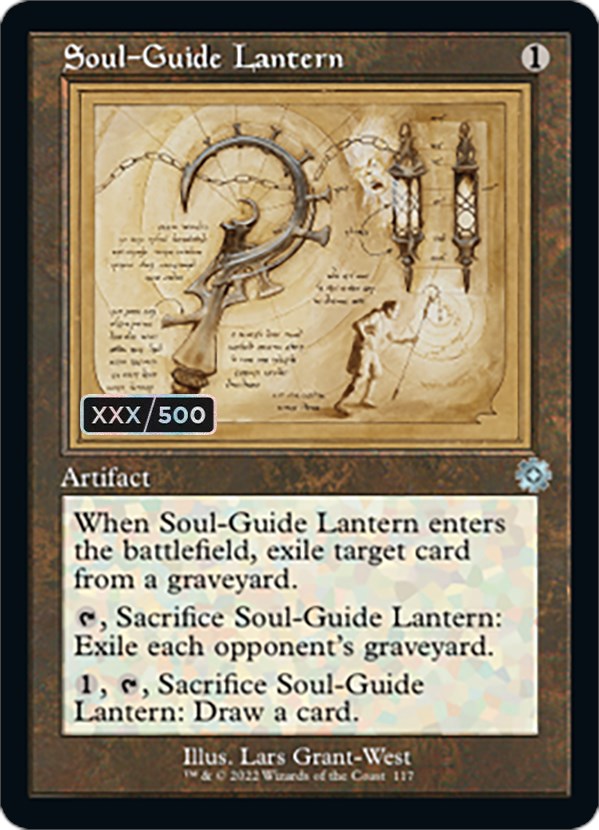 Soul-Guide Lantern (Retro Schematic) (Serial Numbered) [The Brothers' War Retro Artifacts] | Galactic Gamez