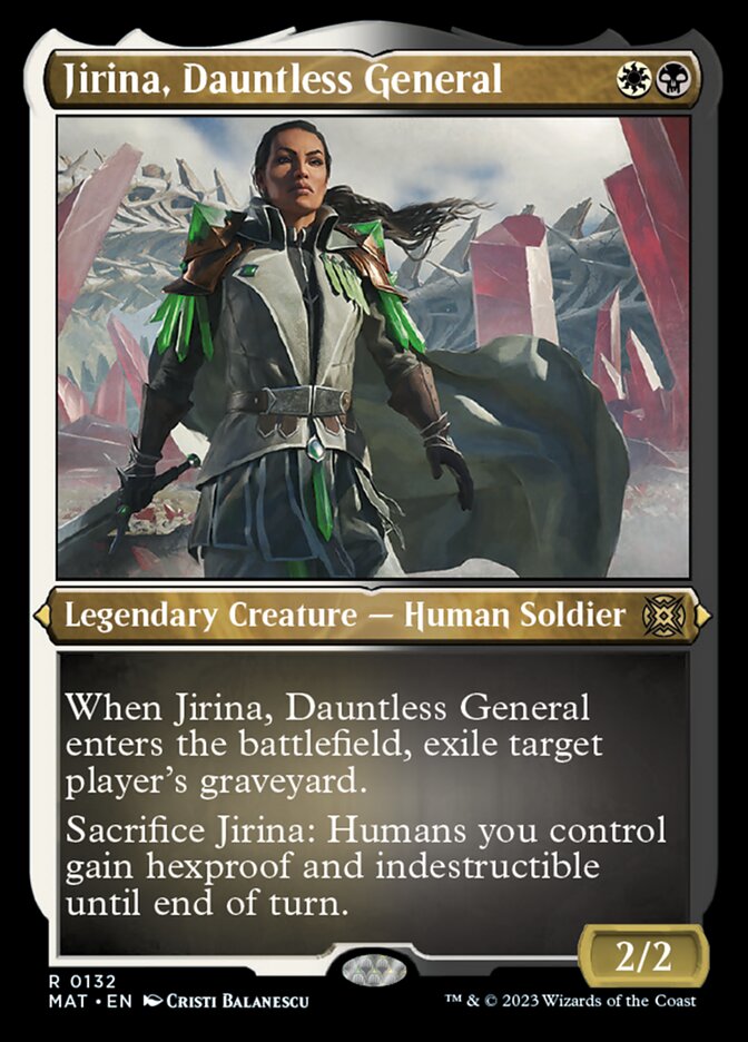 Jirina, Dauntless General (Foil Etched) [March of the Machine: The Aftermath] | Galactic Gamez