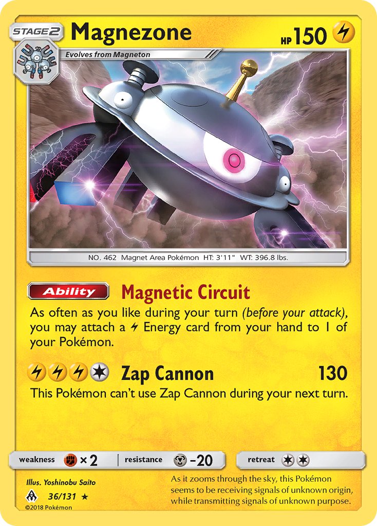 Magnezone (36/131) (Prerelease Kit Exclusive) (Theme Deck Exclusive) [Sun & Moon: Forbidden Light] | Galactic Gamez