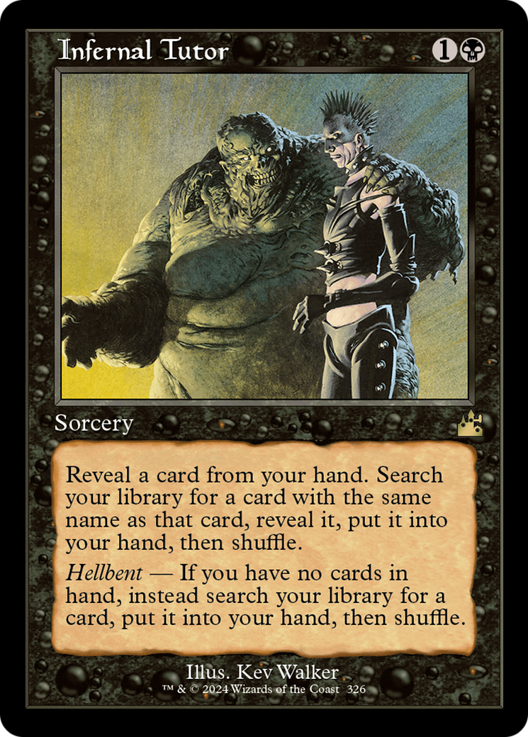 Infernal Tutor (Retro Frame) [Ravnica Remastered] | Galactic Gamez