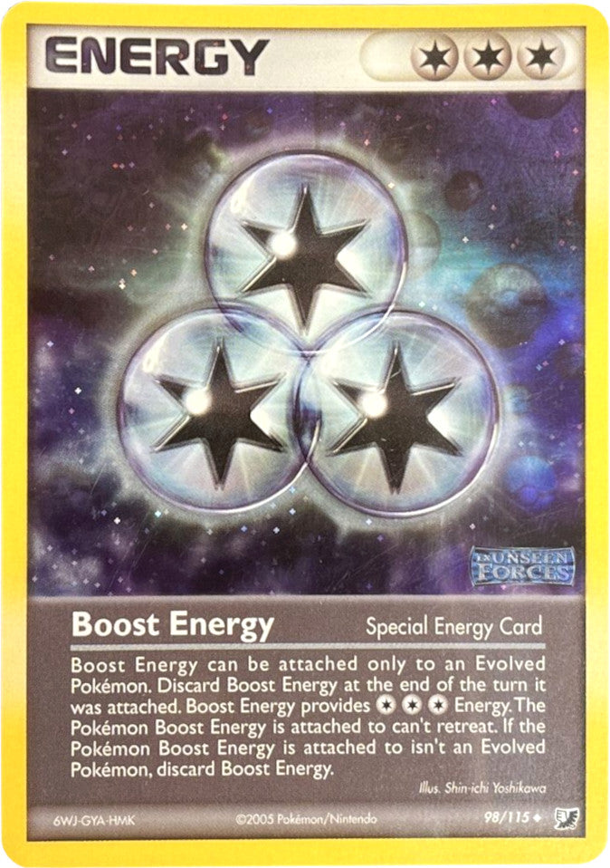 Boost Energy (98/115) (Stamped) [EX: Unseen Forces] | Galactic Gamez