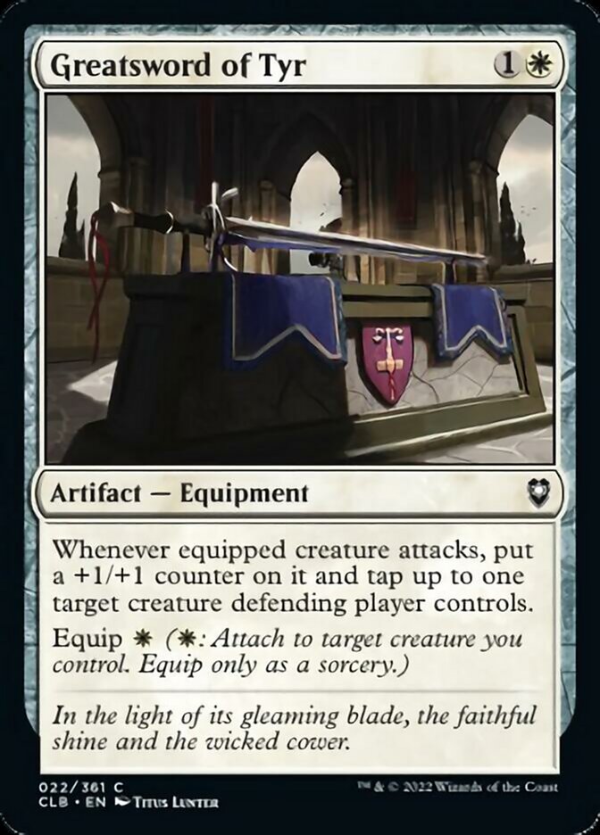 Greatsword of Tyr [Commander Legends: Battle for Baldur's Gate] | Galactic Gamez