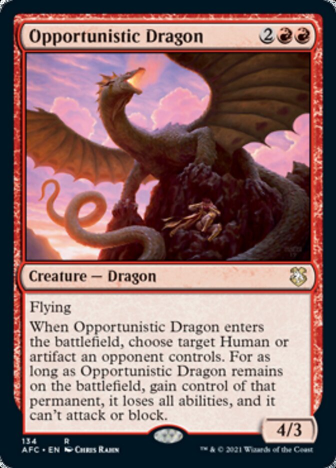 Opportunistic Dragon [Dungeons & Dragons: Adventures in the Forgotten Realms Commander] | Galactic Gamez